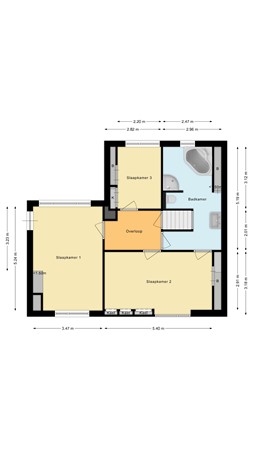 Floorplan - Zuidzijde 95, 2411 RV Bodegraven